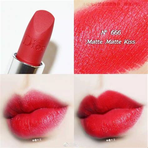 rouge dior 666 matte kiss|Dior rouge lipstick.